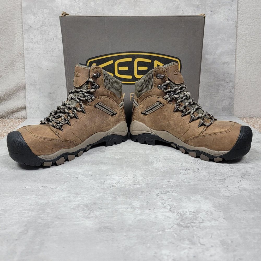 Keen Canby Work Boots Womens 5.5 M Brown Leather Waterproof Aluminum Toe New NWB - Picture 3 of 10